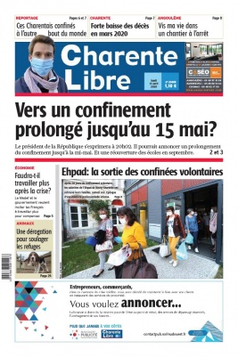 Charente Libre N°23405 du 13 avril 2020 à télécharger sur iPad