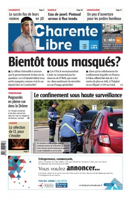 Charente Libre N°23399 du 06 avril 2020 à télécharger sur iPad