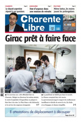 Charente Libre N°23386 du 21 mars 2020 à télécharger sur iPad