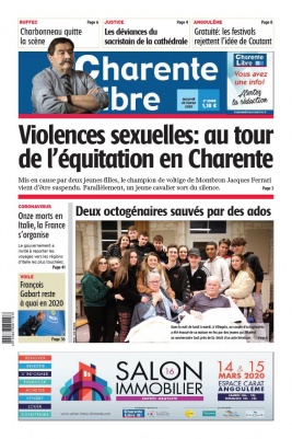 Charente Libre N°23365 du 26 février 2020 à télécharger sur iPad
