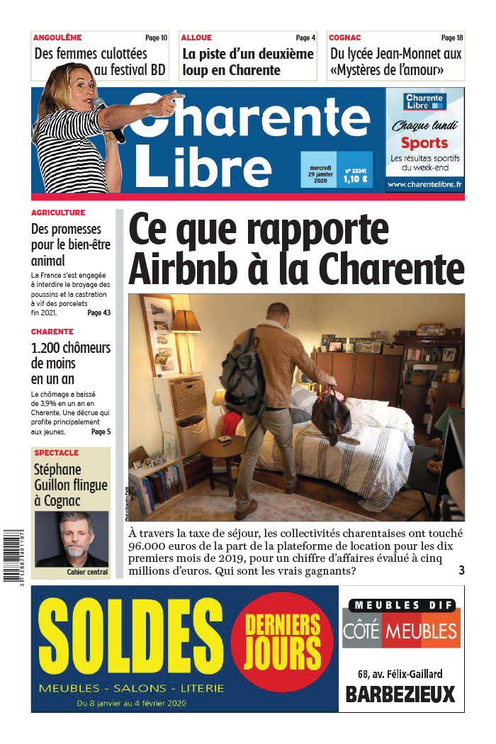 Charente Libre 29 janvier 2020 Abonnement Charente Libre Pas Cher avec BOUQUET INFO ePresse.fr