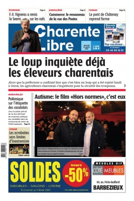 Charente Libre N°23335 du 22 janvier 2020 à télécharger sur iPad