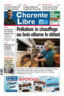Charente Libre N°23334 du 21 janvier 2020 à télécharger sur iPad