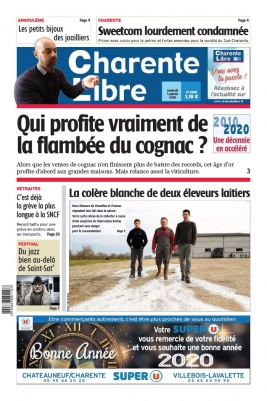 Charente Libre N°23319 du 03 janvier 2020 à télécharger sur iPad