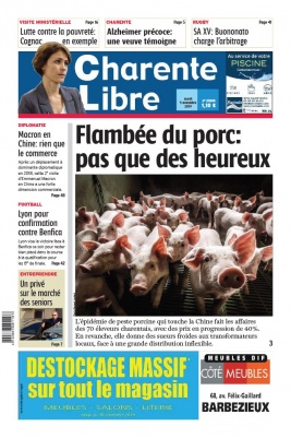 Charente Libre N°23268 du 05 novembre 2019 à télécharger sur iPad