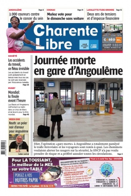 Charente Libre N°23260 du 26 octobre 2019 à télécharger sur iPad