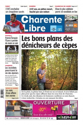 Charente Libre N°23249 du 14 octobre 2019 à télécharger sur iPad