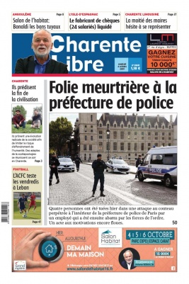 Charente Libre N°23241 du 04 octobre 2019 à télécharger sur iPad