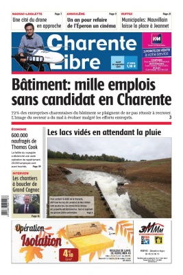 Charente Libre N°23232 du 24 septembre 2019 à télécharger sur iPad