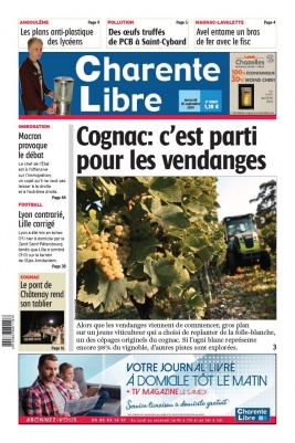 Charente Libre N°23227 du 18 septembre 2019 à télécharger sur iPad