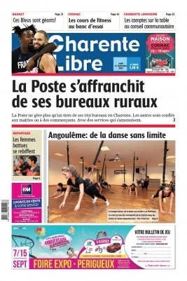 Charente Libre N°23222 du 12 septembre 2019 à télécharger sur iPad