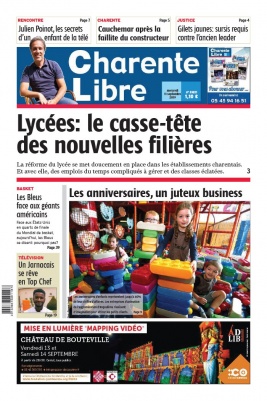 Charente Libre N°23221 du 11 septembre 2019 à télécharger sur iPad