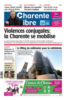 Charente Libre N°23215 du 04 septembre 2019 à télécharger sur iPad