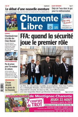Charente Libre N°23204 du 22 août 2019 à télécharger sur iPad