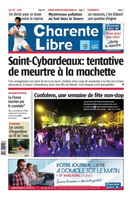 Charente Libre N°23196 du 13 août 2019 à télécharger sur iPad
