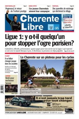 Charente Libre N°23193 du 09 août 2019 à télécharger sur iPad