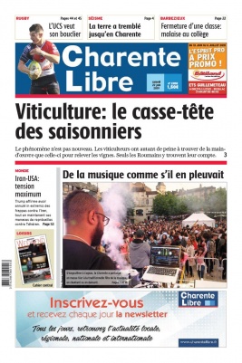 Charente Libre N°23152 du 22 juin 2019 à télécharger sur iPad