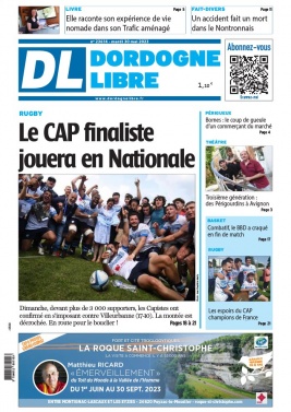 Dordogne Libre N°23614 du 30 mai 2023 à télécharger sur iPad
