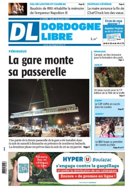 Dordogne Libre N°23504 du 16 janvier 2023 à télécharger sur iPad