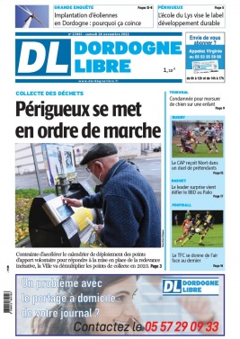 Dordogne Libre N°23461 du 26 novembre 2022 à télécharger sur iPad