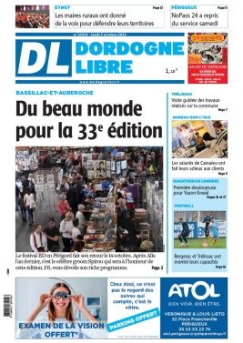 Dordogne Libre N°23416 du 03 octobre 2022 à télécharger sur iPad