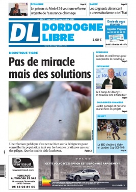Dordogne Libre N°23412 du 28 septembre 2022 à télécharger sur iPad