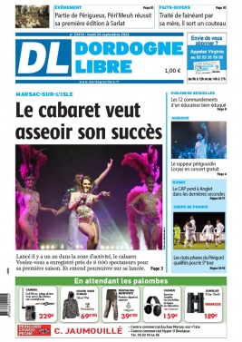 Dordogne Libre N°23410 du 26 septembre 2022 à télécharger sur iPad