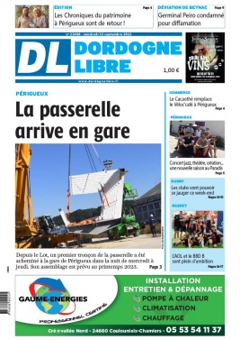 Dordogne Libre N°23408 du 23 septembre 2022 à télécharger sur iPad