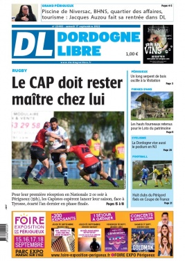 Dordogne Libre N°23403 du 17 septembre 2022 à télécharger sur iPad