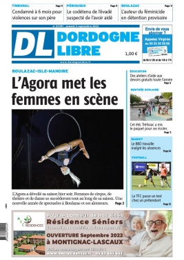 Dordogne Libre N°23391 du 03 septembre 2022 à télécharger sur iPad