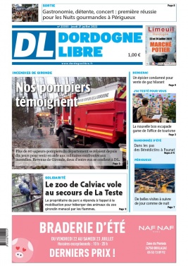 Dordogne Libre N°23355 du 21 juillet 2022 à télécharger sur iPad