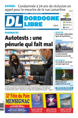 Dordogne Libre N°23196 du 13 janvier 2022 à télécharger sur iPad