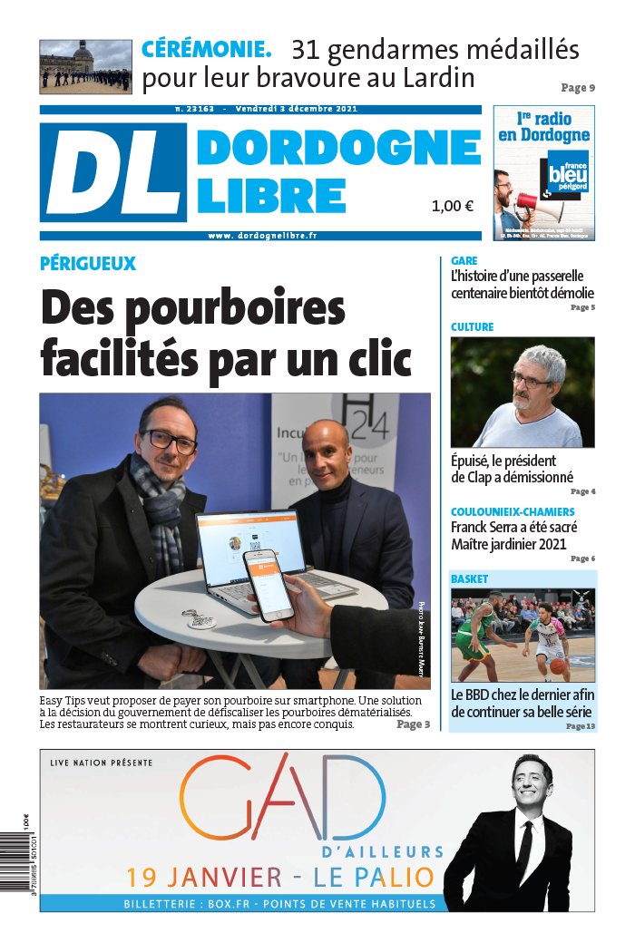 Dordogne Libre N°23163 du 03 décembre 2021 à télécharger sur iPad
