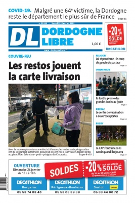 Dordogne Libre N°22903 du 23 janvier 2021 à télécharger sur iPad