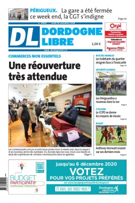 Dordogne Libre N°22858 du 30 novembre 2020 à télécharger sur iPad