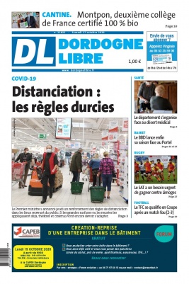 Dordogne Libre N°22822 du 17 octobre 2020 à télécharger sur iPad