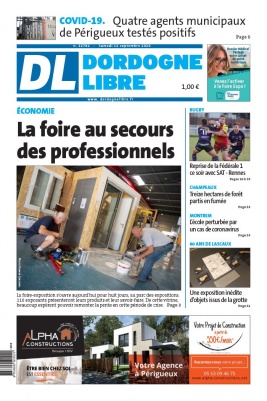Dordogne Libre N°22792 du 12 septembre 2020 à télécharger sur iPad