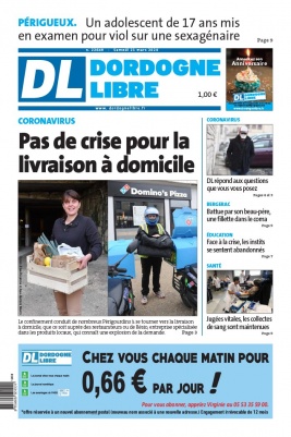 Dordogne Libre N°22649 du 21 mars 2020 à télécharger sur iPad