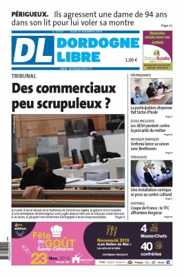 Dordogne Libre N°22547 du 21 novembre 2019 à télécharger sur iPad