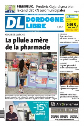 Dordogne Libre N°22494 du 18 septembre 2019 à télécharger sur iPad
