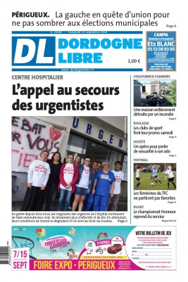 Dordogne Libre N°22490 du 13 septembre 2019 à télécharger sur iPad