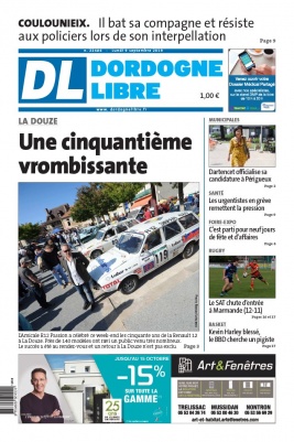 Dordogne Libre N°22486 du 09 septembre 2019 à télécharger sur iPad
