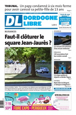 Dordogne Libre N°22483 du 05 septembre 2019 à télécharger sur iPad