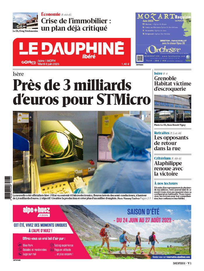 Le Dauphiné Libéré N°20230606 du 06 juin 2023 à télécharger sur iPad