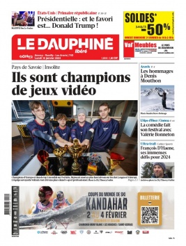 Le Dauphiné Libéré N°20240115 Du 15 Janvier 2024 à Télécharger Sur IPad