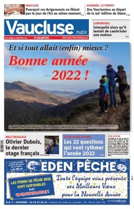 Le Dauphiné Libéré N°20220101 du 01 janvier 2022 à télécharger sur iPad