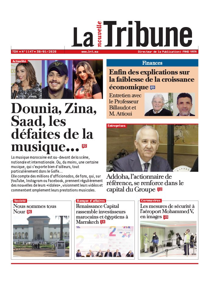 La Nouvelle Tribune N°1147 du 31 janvier 2020 à télécharger sur iPad