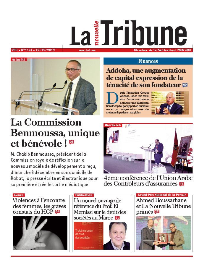 La Nouvelle Tribune N°1141 du 12 décembre 2019 à télécharger sur iPad