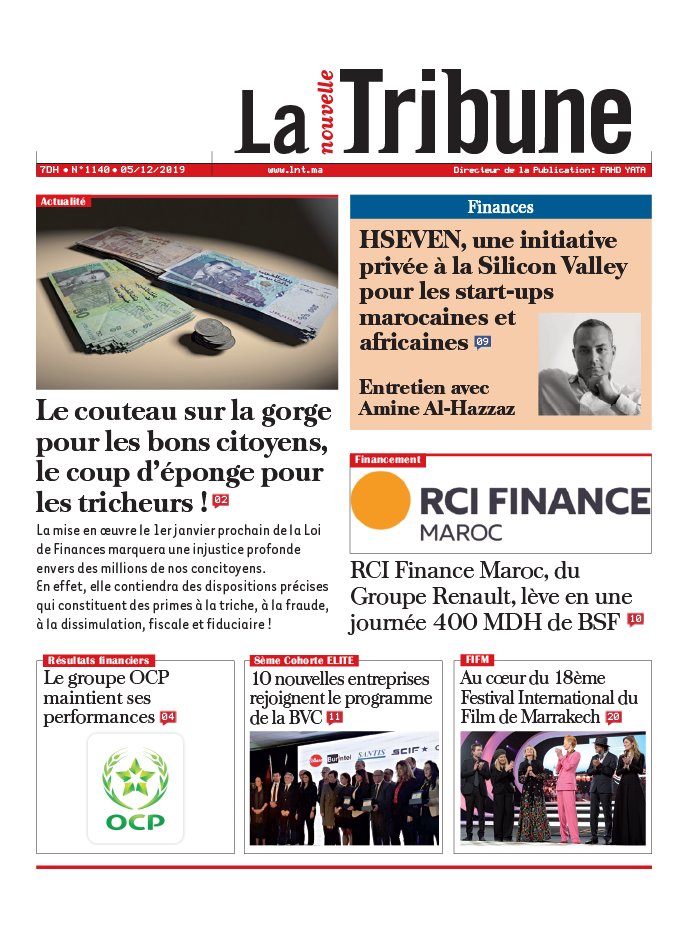 La Nouvelle Tribune N°1140 du 05 décembre 2019 à télécharger sur iPad