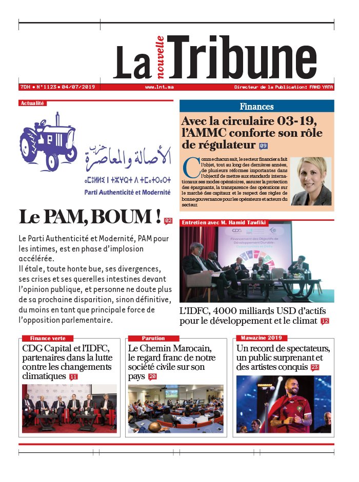 La Nouvelle Tribune N°1123 du 04 juillet 2019 à télécharger sur iPad
